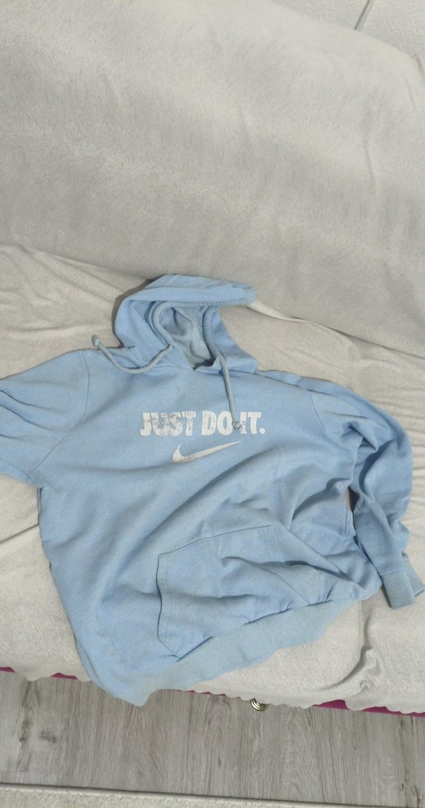 Erkek Mavi Kapüşonlu Sweatshirt - Görsel 2