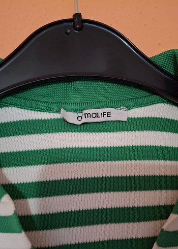 Yeşil Çizgili Uzun Kollu Kazak - Görsel 6