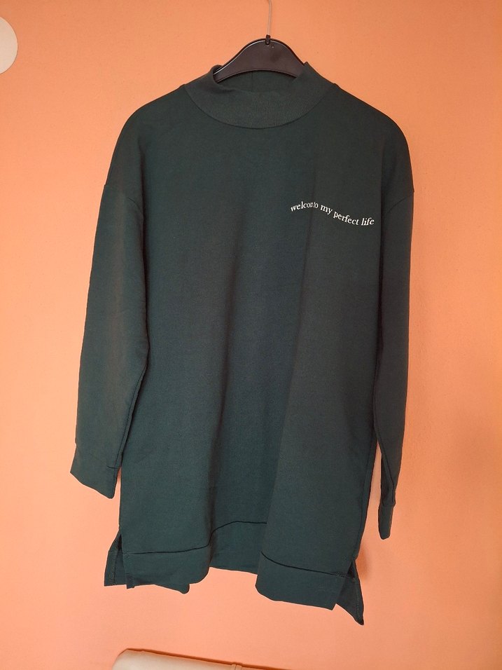 Kadın Yeşil Uzun Kollu Sweatshirt - Görsel 2