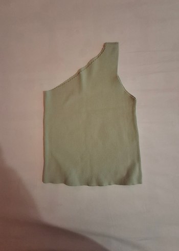 Yeşil Tek Omuz Bluz - Görsel 5