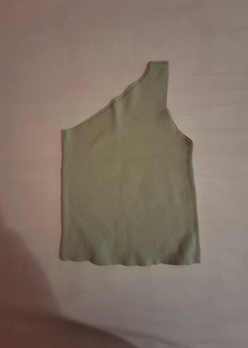 Yeşil Tek Omuz Bluz - Görsel 4