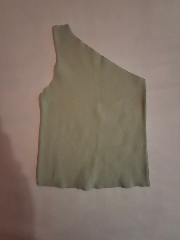 Yeşil Tek Omuz Bluz - Görsel 3