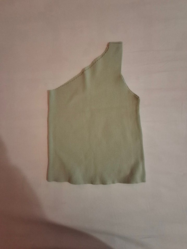 Yeşil Tek Omuz Bluz - Görsel 5