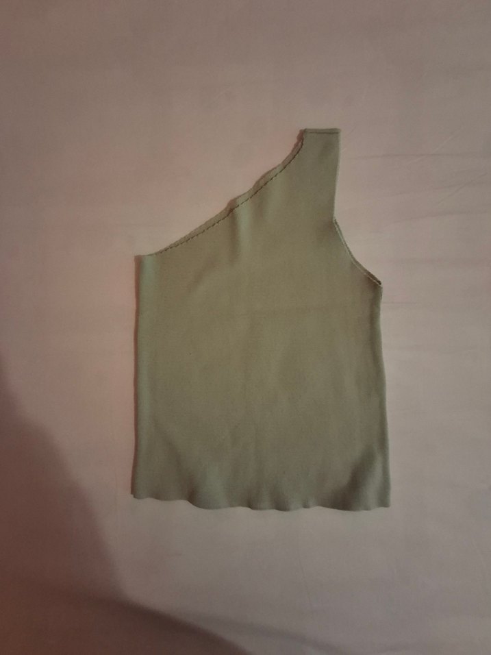 Yeşil Tek Omuz Bluz - Görsel 2