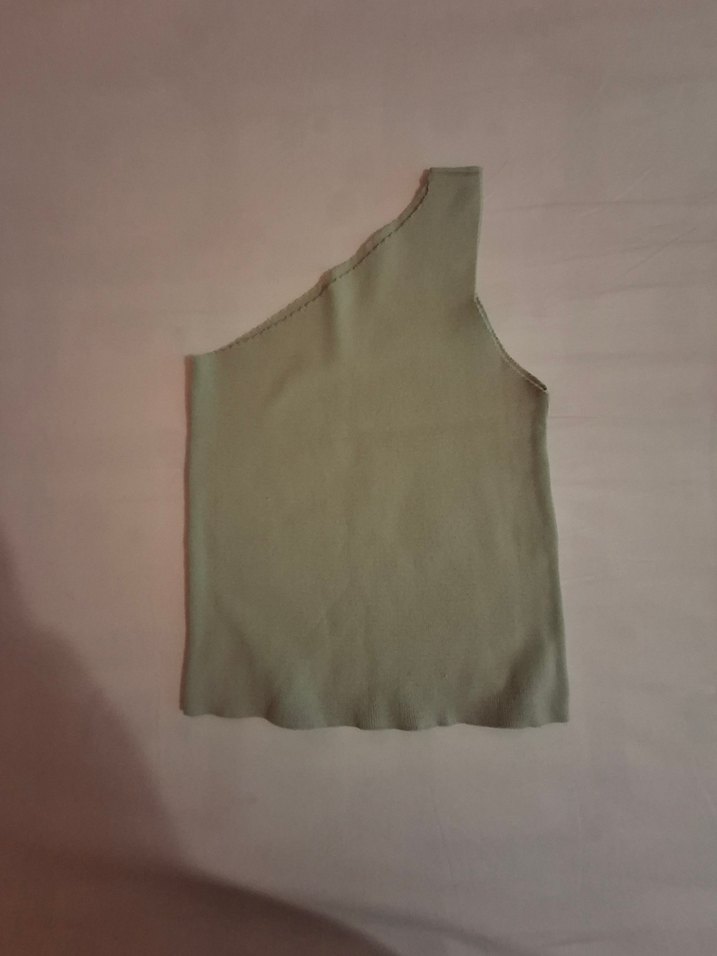 Yeşil Tek Omuz Bluz - Görsel 4