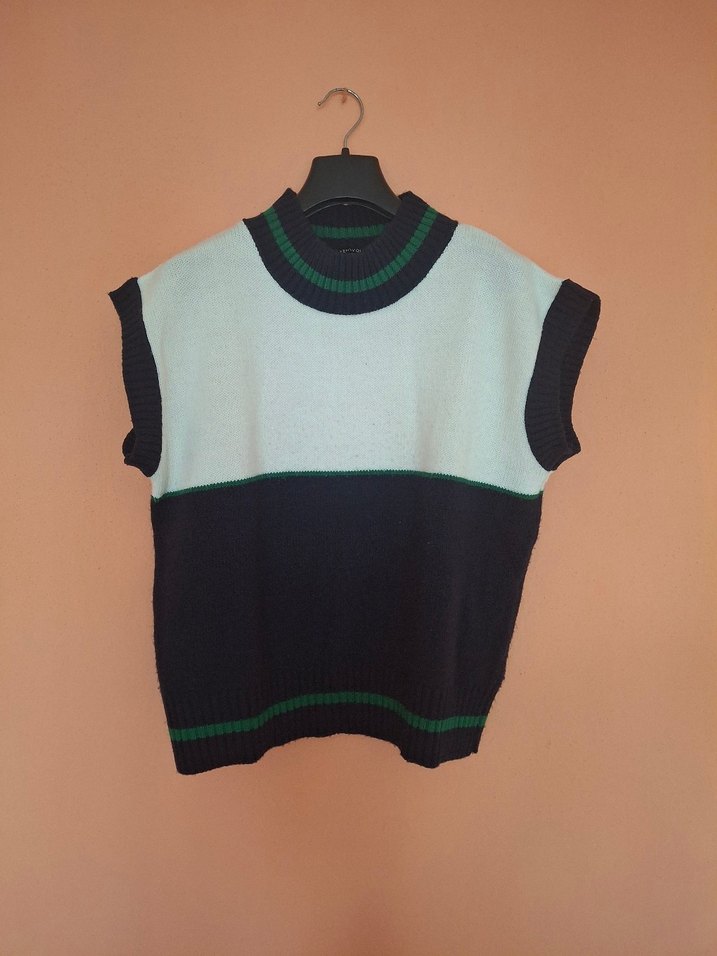 Gri Renkli Triko Kadın Süveter - Görsel 2