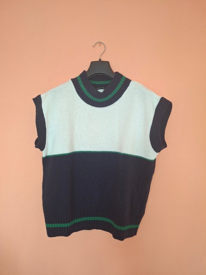 Gri Renkli Triko Kadın Süveter - Görsel 4