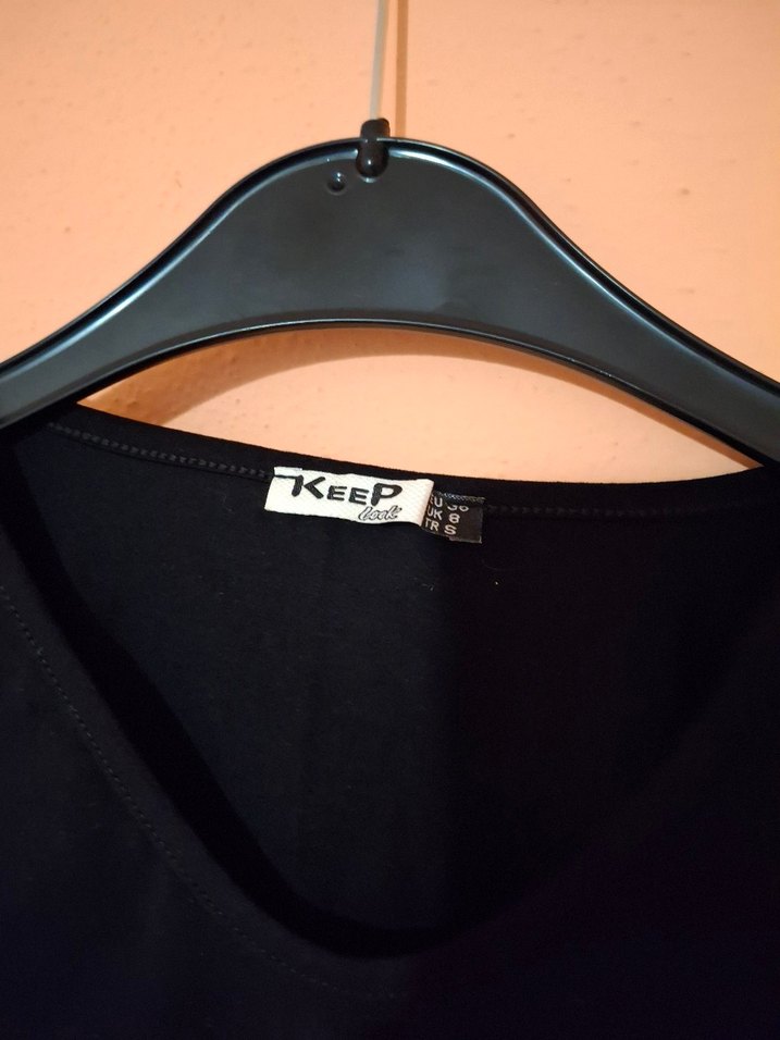 V Yaka Siyah Kadın Bluz - Görsel 4