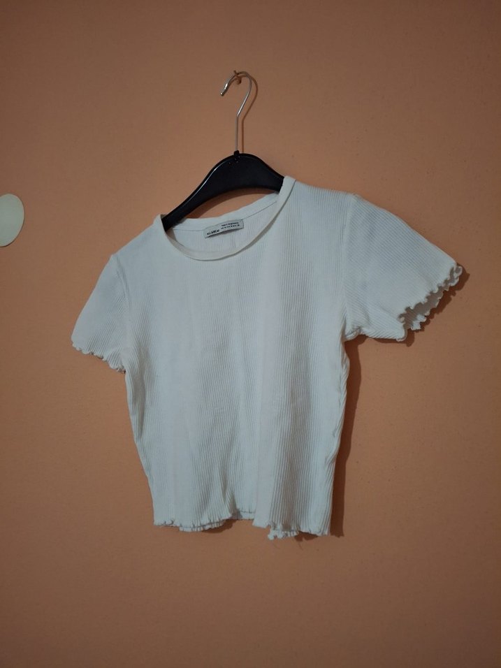 Beyaz Kısa Kollu Tişört - Görsel 2