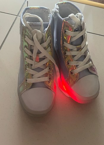 Kız Çocuk Gri Kanatlı Spor Ayakkabı - Görsel 5