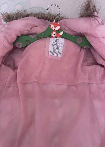 Kürklü Pembe Kız Çocuk Mont - Görsel 5