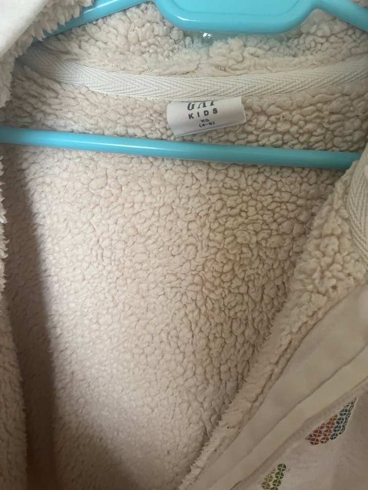 Kız Çocuk Gri Nakışlı Fermuarlı Sweatshirt - Görsel 3