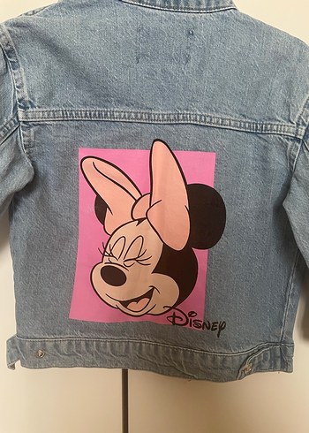 Düğmeli Kısa Kollu Mavi Denim Ceket - Görsel 2