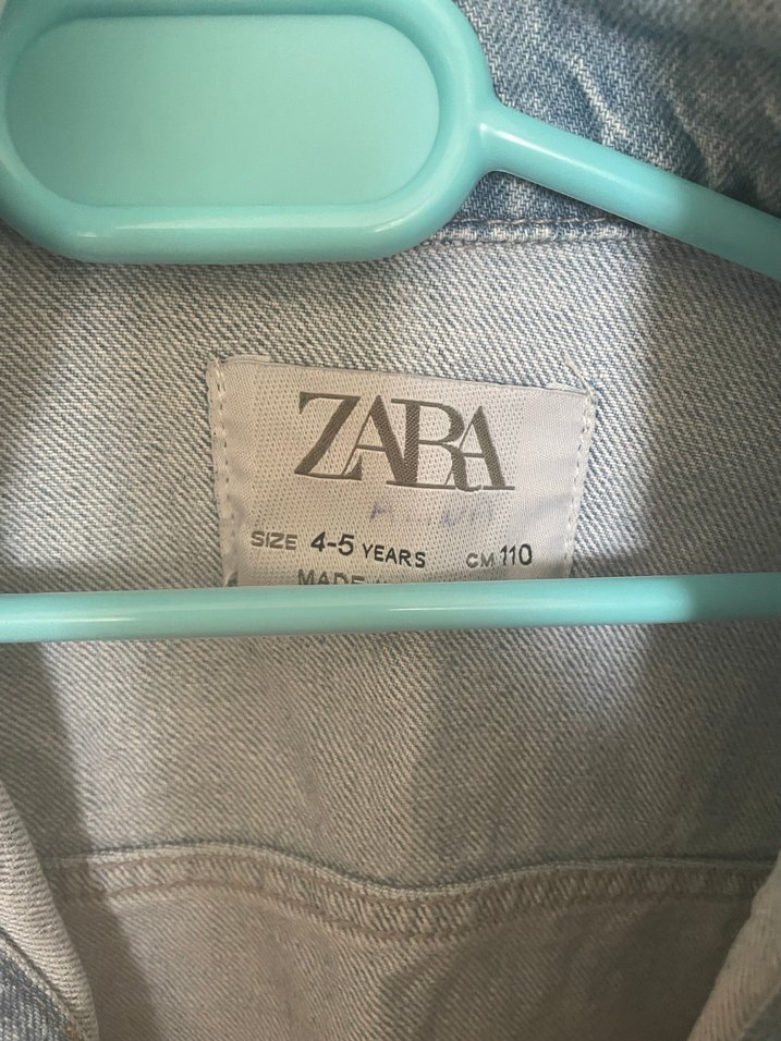 Düğmeli Kısa Kollu Mavi Denim Ceket - Görsel 4