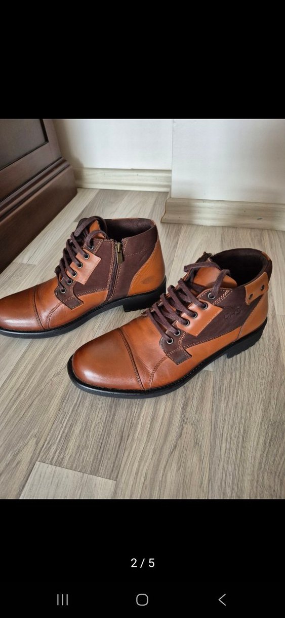 Kahverengi Deri Erkek Bot - Görsel 2