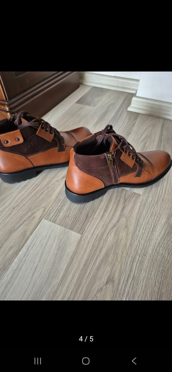 Kahverengi Deri Erkek Bot - Görsel 4