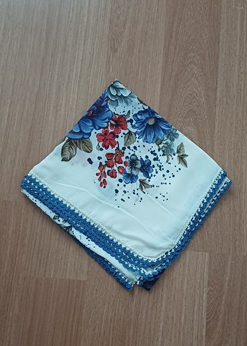 Dantel Kenarlı Çok Renkli Kadın Fular - Görsel 11