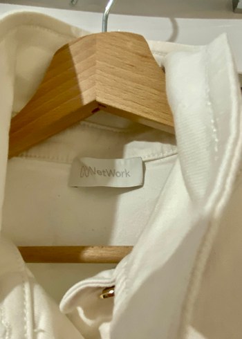 Network Beyaz Kemerli Kadın Midi Tulum - Görsel 6