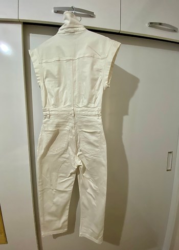 Network Beyaz Kemerli Kadın Midi Tulum - Görsel 2