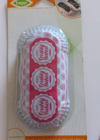 Renkli Pembe Elips Kek Kapsülü - Görsel 3