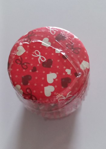 Kırmızı Renkli Parti Muffin Kapları - Görsel 2