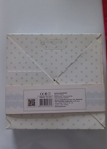 Mavi Renkli Baykuş Desenli Kek Kalıbı Seti - Görsel 2