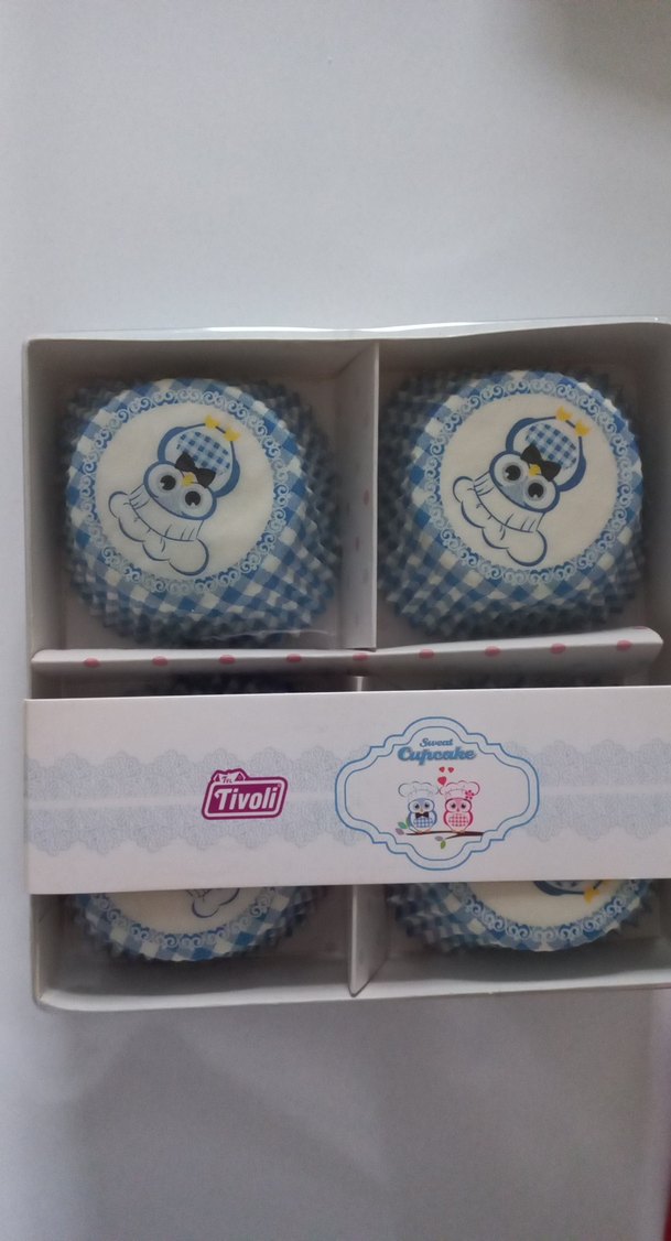 Mavi Renkli Baykuş Desenli Kek Kalıbı Seti - Görsel 3