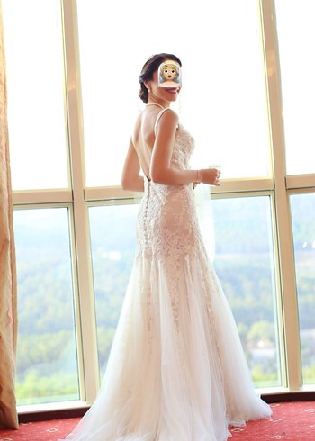 Oleg Cassini İkonik Kapak Modeli(Elvin Levinler tercihi) + duvak - Görsel 3