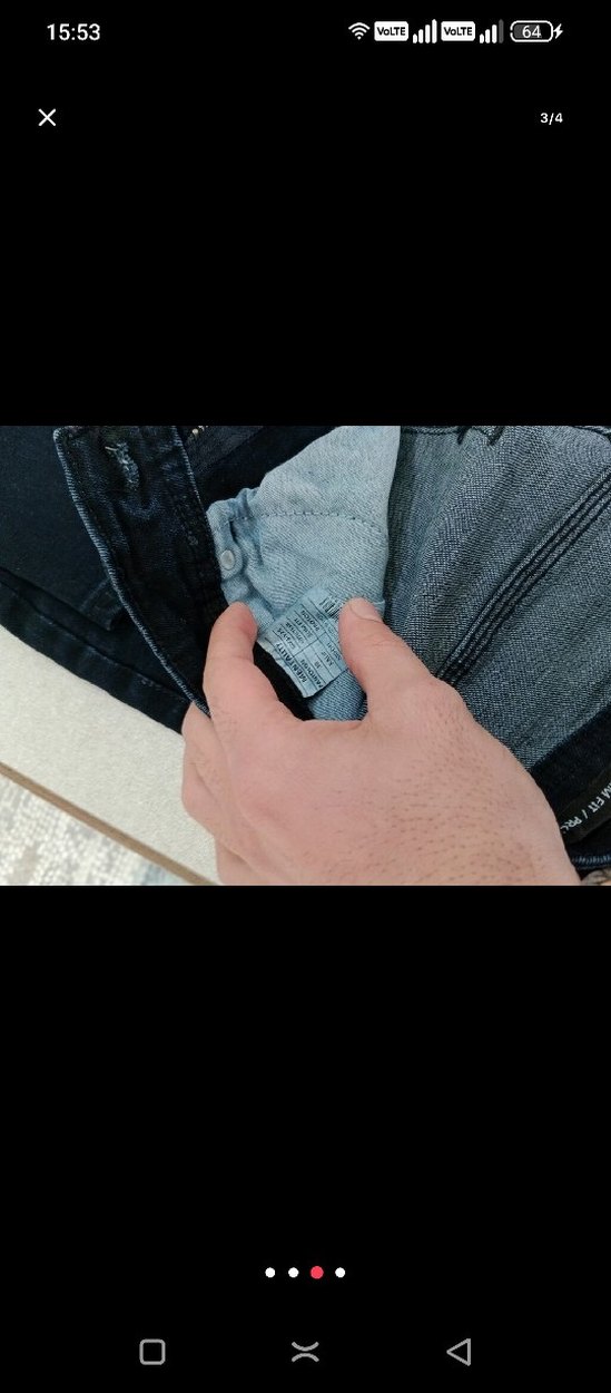 Koyu Mavi Denim Pantolon - Görsel 4