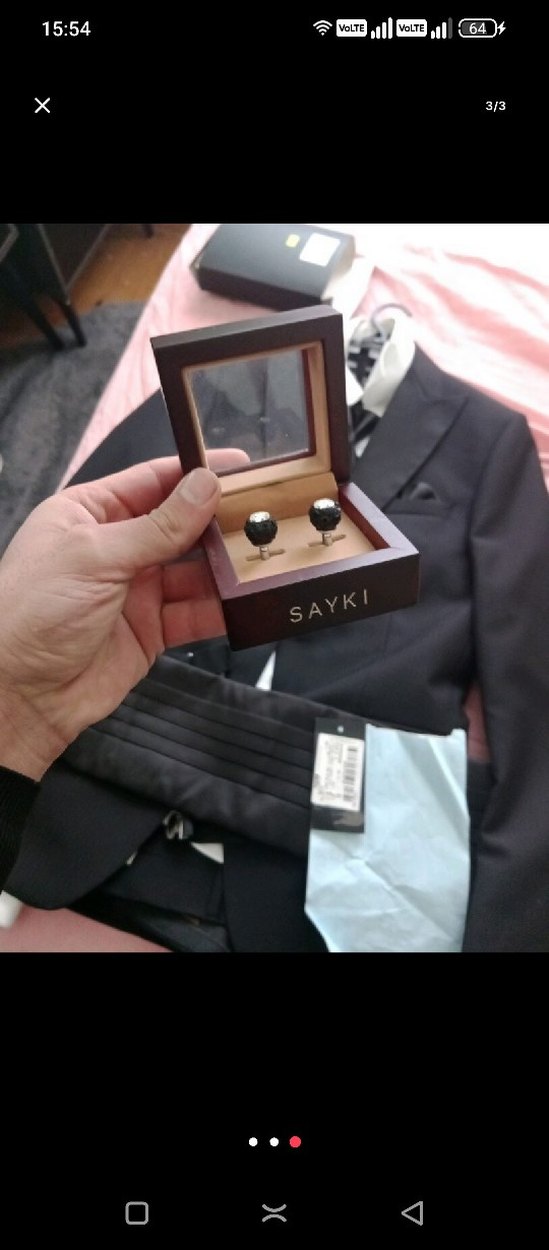 Kemerli Siyah Erkek Takım Elbise - Görsel 3