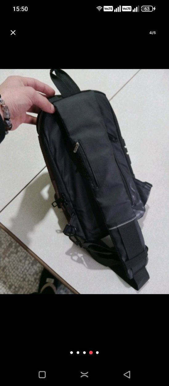 Kahverengi Baskılı Erkek Omuz Çantası - Görsel 2