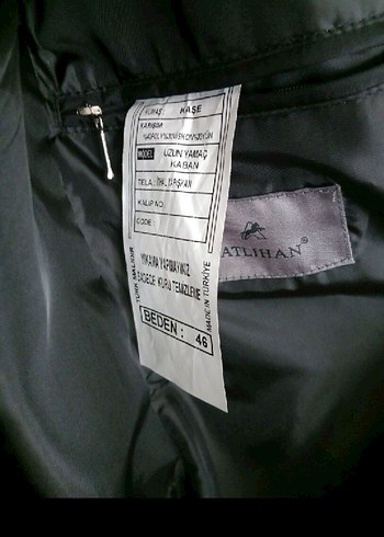 Siyah Midi Kaban Notch Yaka - Görsel 2