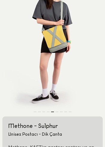 KAFT ÇANTA methone sulphur - Görsel 4