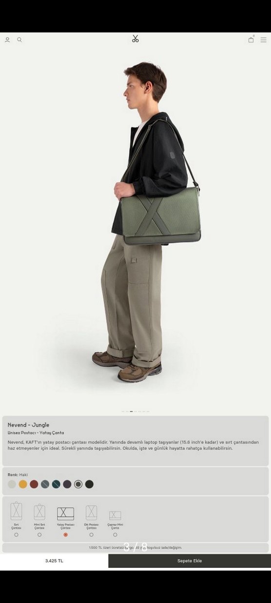 KAFT ÇANTA nevend (jungle) - Görsel 3