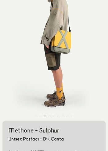 KAFT ÇANTA methone sulphur - Görsel 4