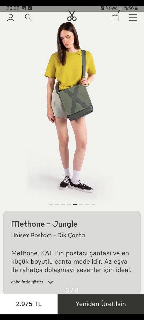 KAFT ÇANTA methone jungle - Görsel 3