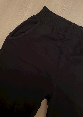 Siyah Rahat Kesim Kadın Eşofman Altı - Görsel 2