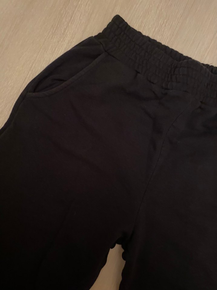 Siyah Rahat Kesim Kadın Eşofman Altı - Görsel 2