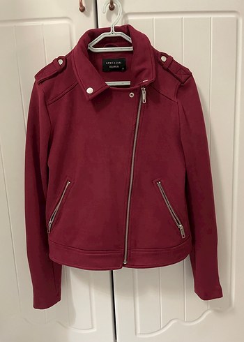 Bordo Süet Kadın Deri Ceket - Görsel 2