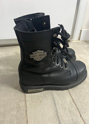 Harley Davidson Siyah Deri Bot - Görsel 2