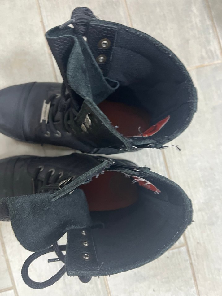 Harley Davidson Siyah Deri Bot - Görsel 4