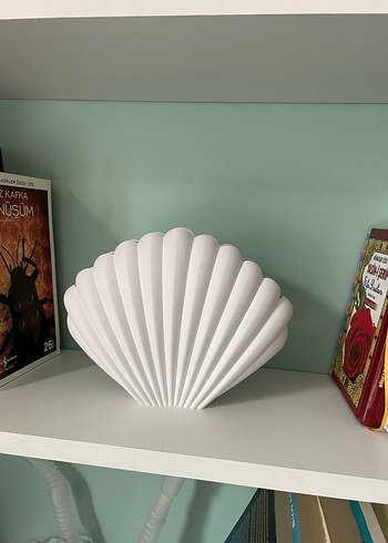 Beyaz Deniz Kabuğu Desenli Vazo - Görsel 5