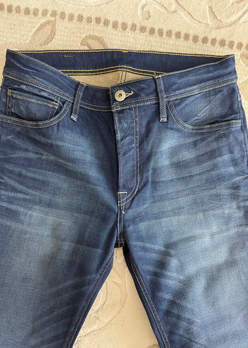 Jack & Jones Erkek Mavi Denim Pantolon - Görsel 4