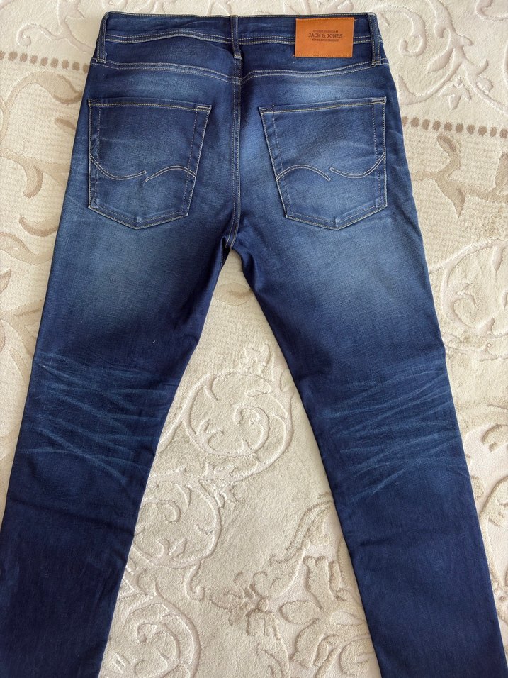 Jack & Jones Erkek Mavi Denim Pantolon - Görsel 5