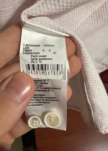 Pierre cardin Pembe Erkek Keten Gömlek, Uzun Kollu, Düğmeli - Görsel 3