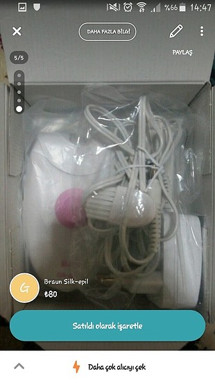 Braun epilasyon cihazı