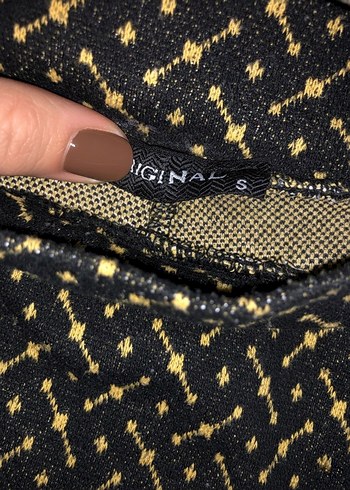 Siyah Desenli Kadın Mini Şort Etek - Görsel 2