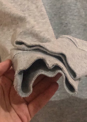 Gri NASA Baskılı Kadın Sweatshirt - Görsel 4