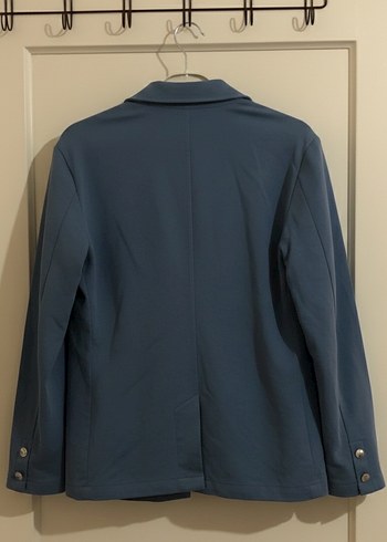 Düğmeli Lacivert Kadın Blazer Ceket - Görsel 2