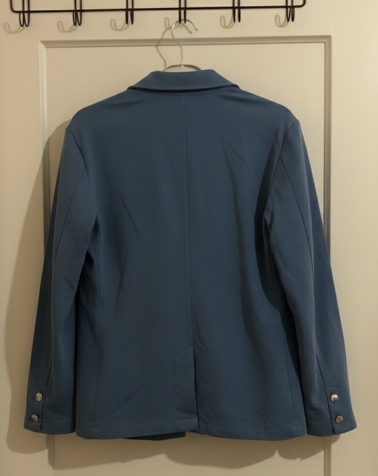 Düğmeli Lacivert Kadın Blazer Ceket - Görsel 2